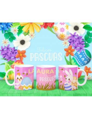 TAZAS DIBUJITOS PASCUA