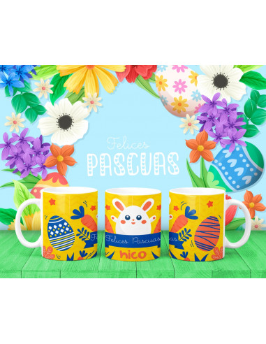 TAZAS DIBUJITOS PASCUA