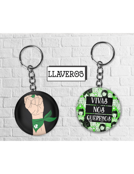 LLAVERO FEMINISMO - ABORTO - DOS VIDAS