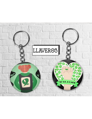 LLAVERO FEMINISMO - ABORTO - DOS VIDAS