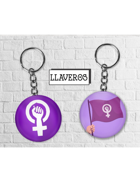 LLAVERO FEMINISMO - ABORTO - DOS VIDAS
