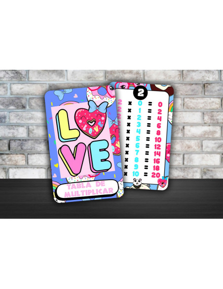 TABLA DE MULTIPLICAR PACK 2