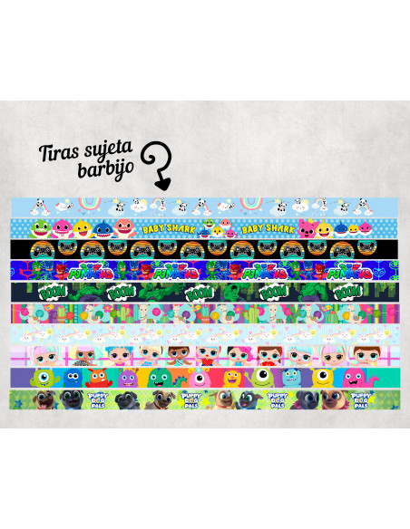 SUJETADOR BARBIJO INFANTILES 4