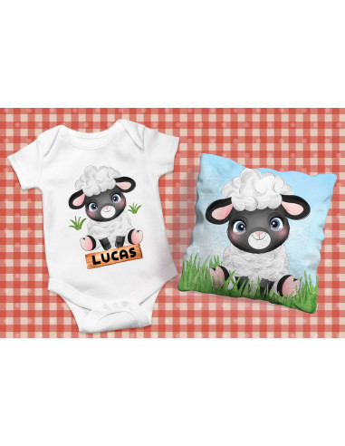 ALMOHADON + BODY ANIMALITOS GRANJA