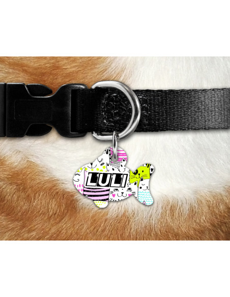 MEDALLAS HUESITOS PERROS GATOS