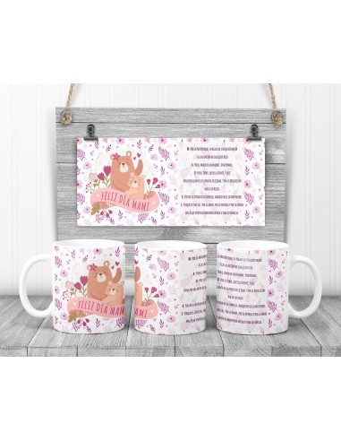 Tazas dibujos frases mamá