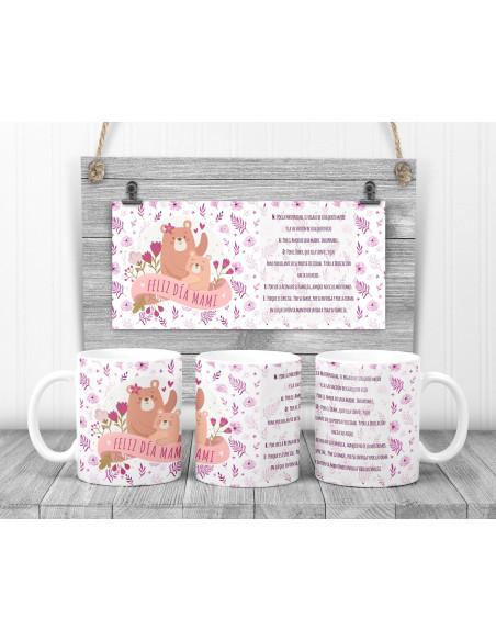 Tazas dibujos frases mamá