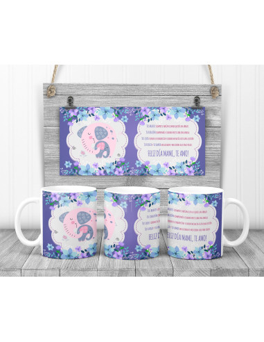 Tazas dibujos frases mamá