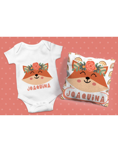 ALMOHADON + BABERO + BODY TRIBAL NENA