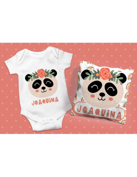 ALMOHADON + BABERO + BODY TRIBAL NENA