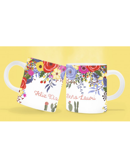 CARTUCHERAS - TAZAS DIA DEL MAESTRO -  SEÑOS - JARDINERA