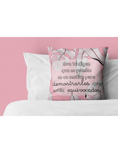 ALMOHADONES TROPICALES CON FRASES