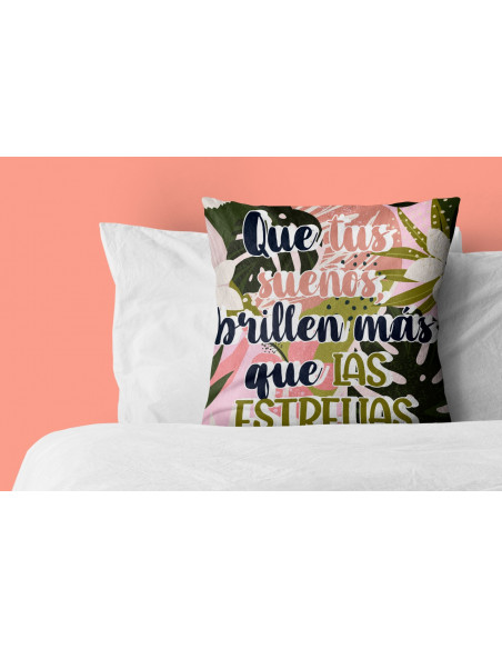 ALMOHADONES TROPICALES CON FRASES