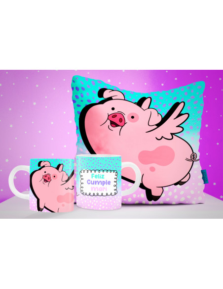 TAZA ALMOHADON CHANCHITO