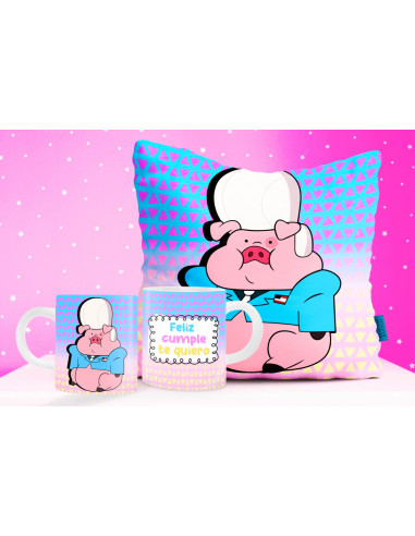 TAZA ALMOHADON CHANCHITO