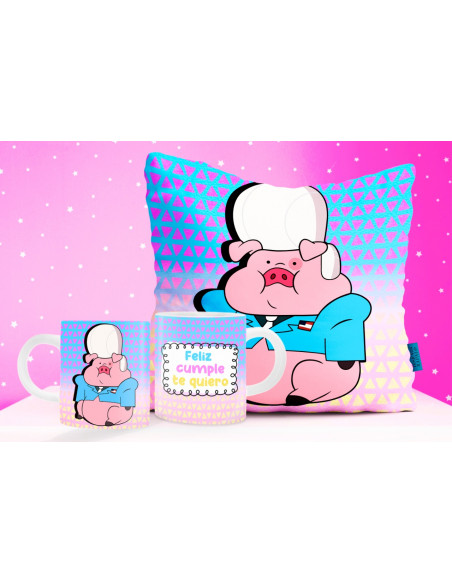 TAZA ALMOHADON CHANCHITO