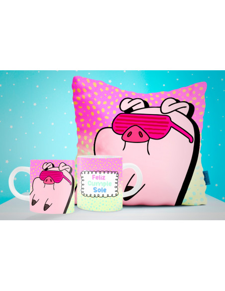 TAZA ALMOHADON CHANCHITO