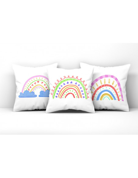ALMOHADONES ARCOIRIS
