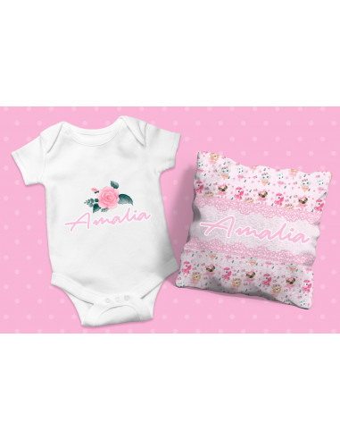 ALMOHADON+BODY+BABERO ANIMALITOS BALET