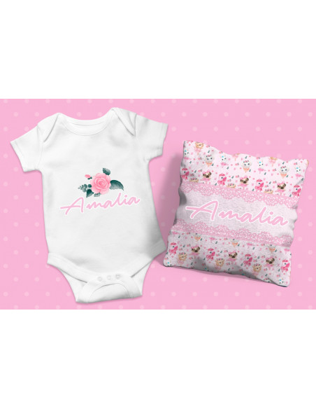 ALMOHADON+BODY+BABERO ANIMALITOS BALET