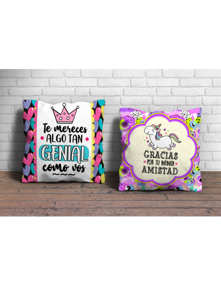 Almohadón día amigo 2