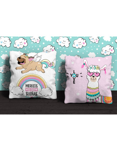 Almohadón Dibujito Frases