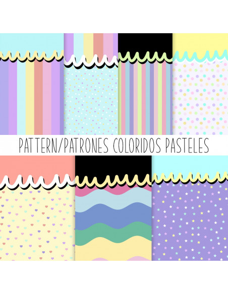 PATTERN/FONDOS PASTELES COLORIDOS