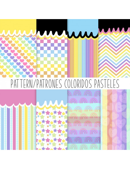 PATTERN/FONDOS PASTELES COLORIDOS
