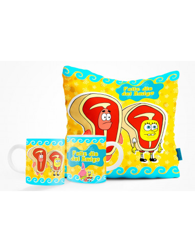 DIA DEL AMIGO ALMOHADON TAZA