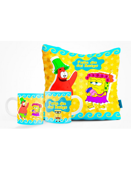DIA DEL AMIGO ALMOHADON TAZA