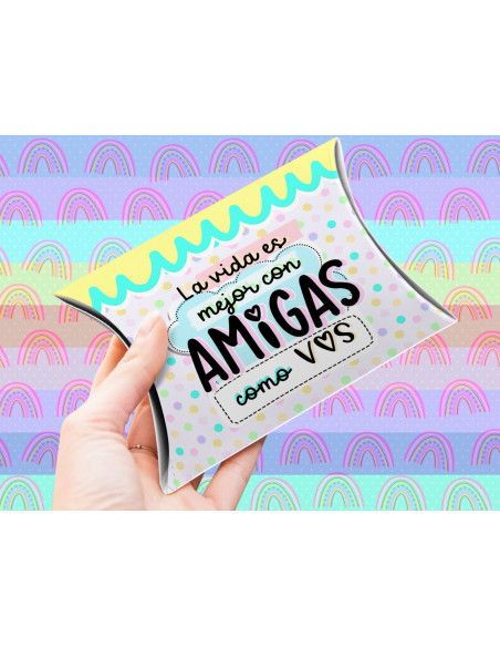 CAJAS ALMOHADA DIA DEL AMIGO