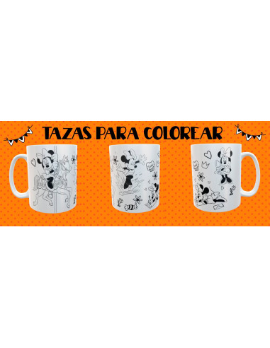 TAZAS PARA COLOREAR PACK 1