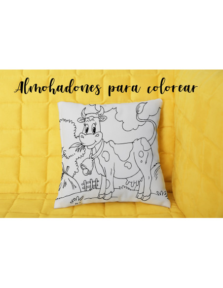ALMOHADONES INFANTILES PARA COLOREAR PACK 1