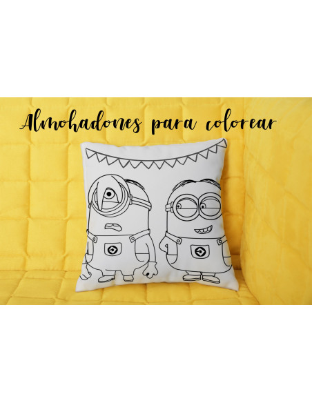 ALMOHADONES INFANTILES PARA COLOREAR PACK 1
