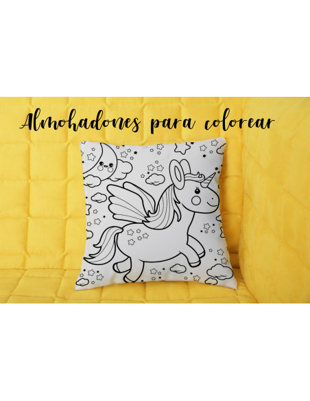 ALMOHADONES INFANTILES PARA COLOREAR PACK 1