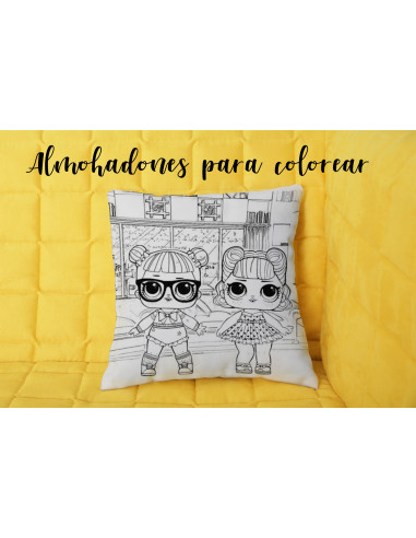 ALMOHADONES INFANTILES PARA COLOREAR...