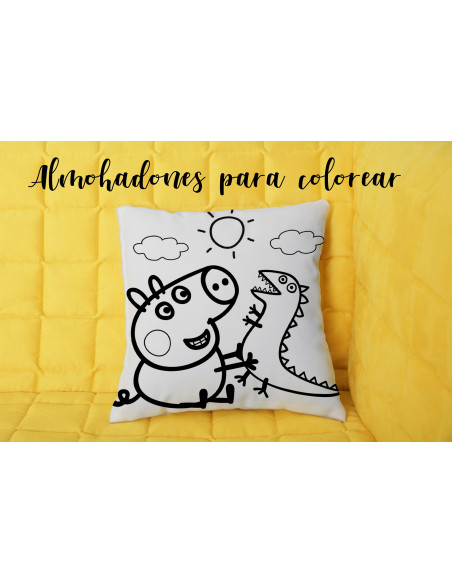 ALMOHADONES INFANTILES PARA COLOREAR PACK 1