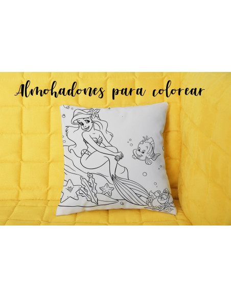 ALMOHADONES INFANTILES PARA COLOREAR PACK 1