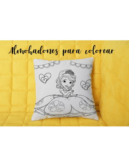 ALMOHADONES INFANTILES PARA COLOREAR PACK 1