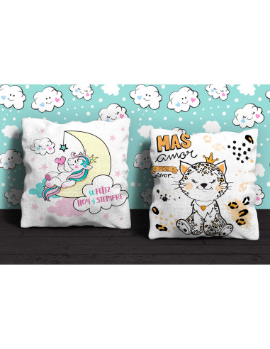 Almohadón Dibujito Frases