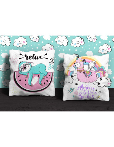 Almohadón Dibujito Frases