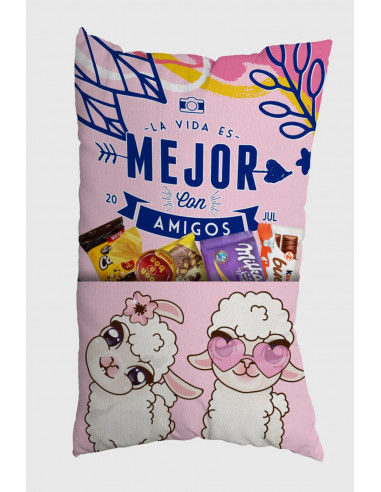 ALMOHADONES CON BOLSILLO DIA DEL AMIGO