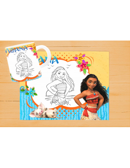 DISEÑOS DE INDIVIDUALES+ TAZA PARA PINTAR/COLOREAR