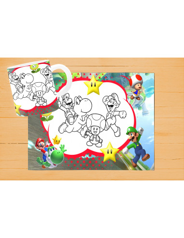 DISEÑOS DE INDIVIDUALES+ TAZA PARA...