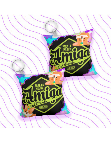 LLAVERO ALMOHADITA DIA DEL AMIGO