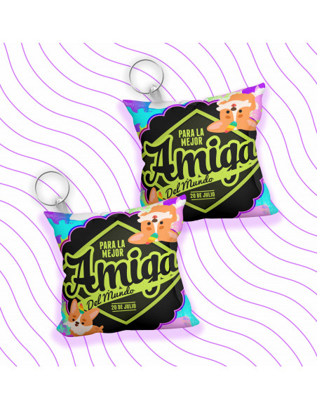 LLAVERO ALMOHADITA DIA DEL AMIGO