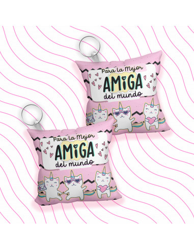 LLAVERO ALMOHADITA DIA DEL AMIGO
