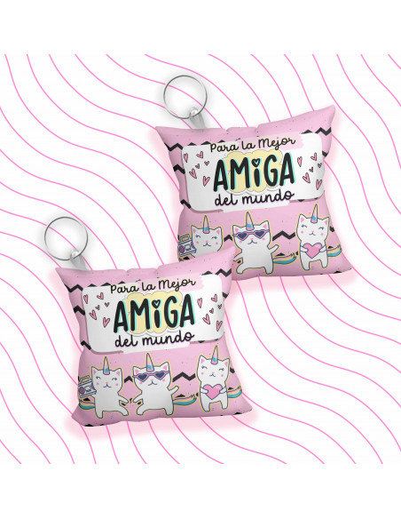 LLAVERO ALMOHADITA DIA DEL AMIGO