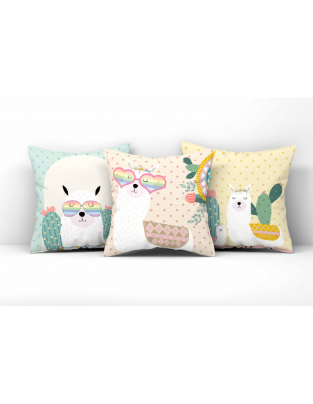 ALMOHADONES LLAMAS