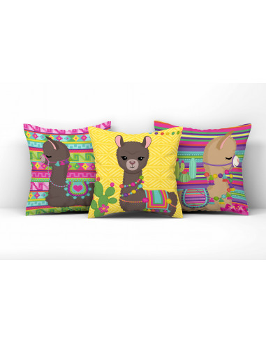 ALMOHADONES LLAMAS